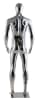 chrome plastic egghead male mannequin retail display mannequins express - Image 2 of 0