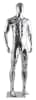 chrome plastic egghead male mannequin retail display mannequins express - Image 3 of 0