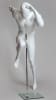 Runner full sprint male mannequin in matte white for athletic apparel and sports retail display - Image 1 of 0