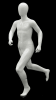 Glossy white child in jogging pose - Image 2 of 0