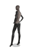 Distressed Leather-Like Mixed Fabric Mannequin Hands on Hip Left Leg Out - Image 3 of 0