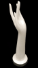 16 inch white plastic ladies left display hand with long fingers - Image 1 of 0