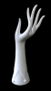 14 inch white plastic ladies right display hand with long splayed fingers - Image 1 of 0