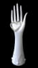 14 inch white plastic ladies right display hand with long splayed fingers - Image 3 of 0