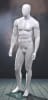 Abstract head male mannequin in glossy white finish for modern retail clothing and fashion display - Image 3 of 0