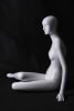 Glossy White Female Mannequin in Seated Pose from www.zingdisplay.com - Image 2 of 0