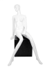Matte White Seated Vogue Female Mannequin - Image 1 of 0