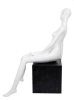 Matte White Seated Vogue Female Mannequin - Image 3 of 0