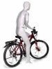 Male Cyclist Bike Riding Mannequin - Glossy White - Resting Pose - Image 3 of 0