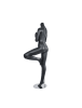 Female Yoga Mannequin Matte Black Tree Pose Headless Changeable Heads - Image 3 of 0
