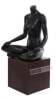 Female Yoga Mannequin Matte Black Ohm Pose Headless Changeable Heads - Image 2 of 0