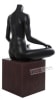 Female Yoga Mannequin Matte Black Ohm Pose Headless Changeable Heads - Image 3 of 0