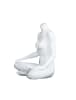 Female Yoga Mannequin Glossy White Ohm Pose Headless Changeable Heads - Image 2 of 0