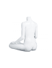 Female Yoga Mannequin Glossy White Ohm Pose Headless Changeable Heads - Image 3 of 0