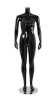Glossy black female Brazilian mannequin standing straight-on, shown in headless configuration. Perfect retail display model. - Image 1 of 0