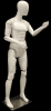 Male mannequin with movable elbows, hips and knees for maximum flexibility in your displays. - Image 2 of 0