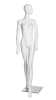 Matte White Abstract Female Egghead Mannequin - Looking Left - From ZingDisplay.com - Image 1 of 0