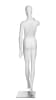 Matte White Abstract Female Egghead Mannequin - Looking Left - From ZingDisplay.com - Image 3 of 0
