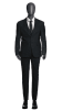 Matte gray male egghead mannequin designed for modern retail clothing and fashion display presentations - Image 3 of 0