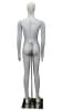 Pinable Jersey Covered Female Mannequin Flexible in Grey or Black - Image 2 of 0