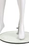 Matte white female mannequins 3 poses egghead and headless retail display set with glass base - Image 16 of 0