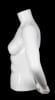 Glossy White Female 1/2 Torso Mannequin with Arms - Image 2 of 0