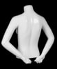 Glossy White Female 1/2 Torso Mannequin with Arms - Image 3 of 0