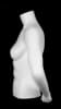 Matte White Female 1/2 Torso Mannequin with Arms - Image 2 of 0