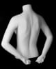 Matte White Female 1/2 Torso Mannequin with Arms - Image 3 of 0