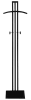 Matte black floor standing customer display figure with shoulder bar made of epoxy coated square tubing - Image 1 of 0