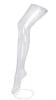 Clear female leg display form with base - Image 1 of 0