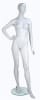 Dianna Series female mannequin in cameo white with right hand on hip, left leg forward, and tempered glass base - Image 2 of 0