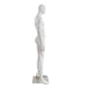 Fit male mannequin in a dynamic athletic pose displaying activewear and sneakers. Durable fiberglass construction with stainless steel base. - Image 3 of 0