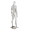 Fit male mannequin in a dynamic athletic pose displaying activewear and sneakers. Durable fiberglass construction with stainless steel base. - Image 4 of 0