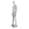 Fit male mannequin in a dynamic athletic pose displaying activewear and sneakers. Durable fiberglass construction with stainless steel base. - Image 7 of 0