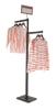 matte black adjustable garment rack retail display mannequins express - Image 3 of 0