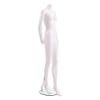Female Headless Mannequin in Matte White with hands st sides in a straight on pose - Image 2 of 0