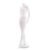 Female Headless Mannequin in Matte White with hands st sides in a straight on pose - Image 4 of 0