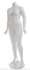 Matte White Headless Plus Size Female Mannequin - Pose 2 - Image 3 of 0
