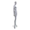 egghead female mannequin slate gray arms at sides pose 2 - Image 2 of 0