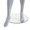 egghead female mannequin slate gray arms at sides pose 2 - Image 8 of 0