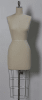 size 2 female canvas dressmaker form collapsible shoulders rolling base mannequins express - Image 1 of 0