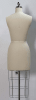 size 4 female canvas dressmaker form collapsible shoulders rolling base mannequins express - Image 3 of 0