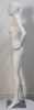 matte white egghead female mannequin hands on hips mannequins express - Image 2 of 0
