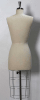 size 6 female canvas dressmaker form collapsible shoulders rolling base mannequins express - Image 3 of 0