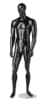 Egghead Abstract Male Mannequin in Glossy Black - Image 2 of 0
