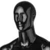 Egghead Abstract Male Mannequin in Glossy Black - Image 3 of 0