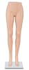 Fleshtone plastic female leg forms with square glass base and chrome stand - Image 1 of 0