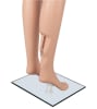 Fleshtone plastic female leg forms with square glass base and chrome stand - Image 3 of 0