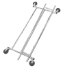 Chrome Single-Rail Collapsible clothing rack - Image 3 of 0